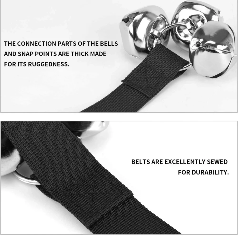 Puppy training doorknob bells